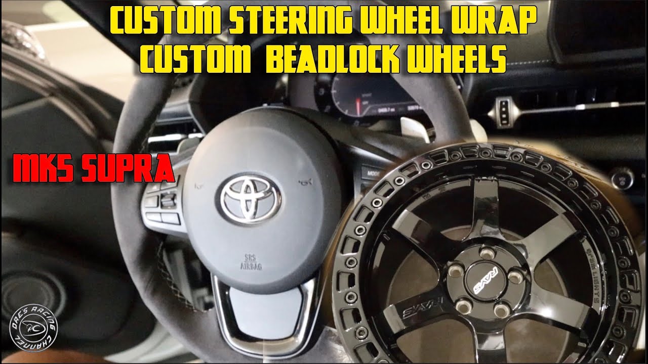 Custom Steering Wheel Wrap on My MK5 Supra – The Transformation is Unreal!