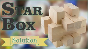 Oplossing voor Star Box van Puzzle Master Wood Puzzles