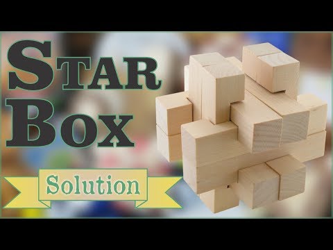 Solution for Star Box from Puzzle Master Wood Puzzles