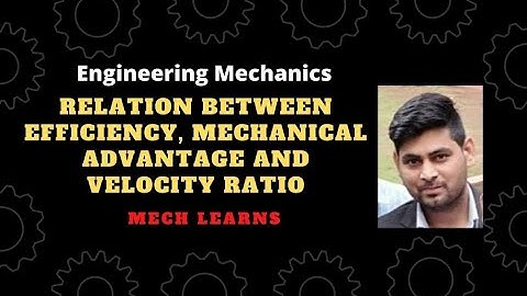 Relation between Efficiency, M A  and V R  Lecture 9