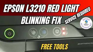 Epson L3210 Red Light Blinking Fix (100% Working) | Service Required Solution