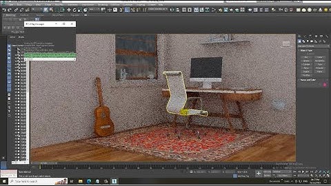 3DsMax Tutorials, Learn Texturing a Stylish Furniture from Scratch in 3dsmax ( Part 7)