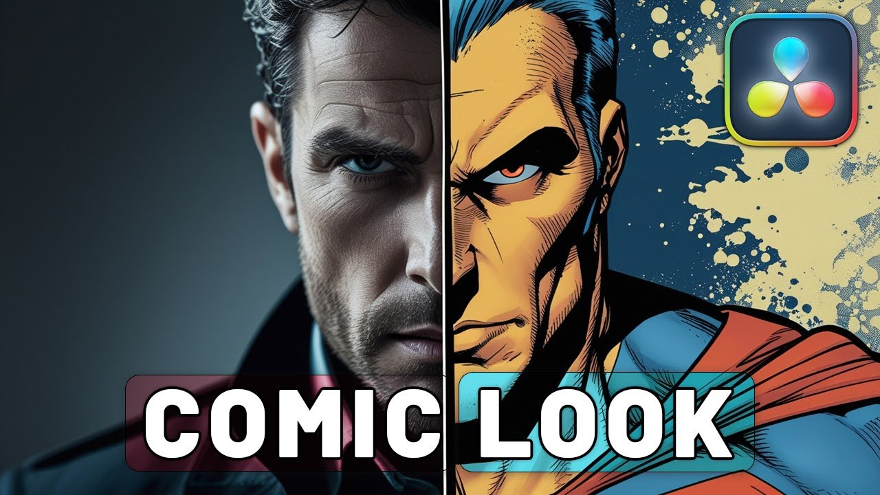 Примените эффект COMIC LOOK в DaVinci Resolve