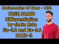 Differentiation of class12th  PART - 3 Ex  5 2 and Ex 5 4 solutions