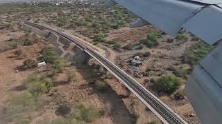 Landing in Djibouti with Airfrance - Boeing 777-300 - JULY 2022