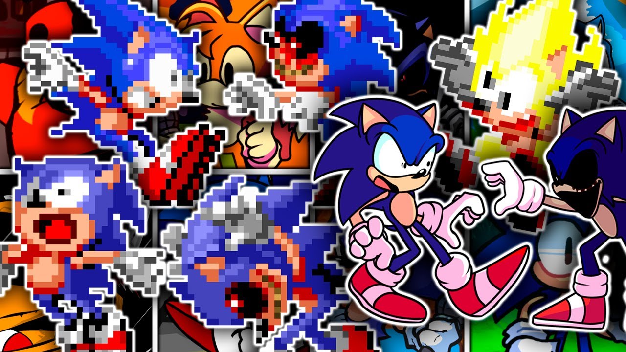 Best Confronting Yourself but Different Sonic Characters Sings covers by Voide - FNF