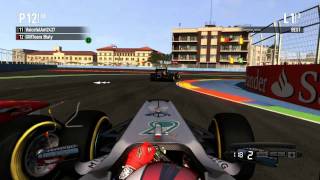 F1 2011 Multiplayer: European Sprint - Mercedes GP Onboard [720p]