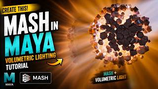 MAYA AND MASH. LIGHTING WITH VOLUMETRICS