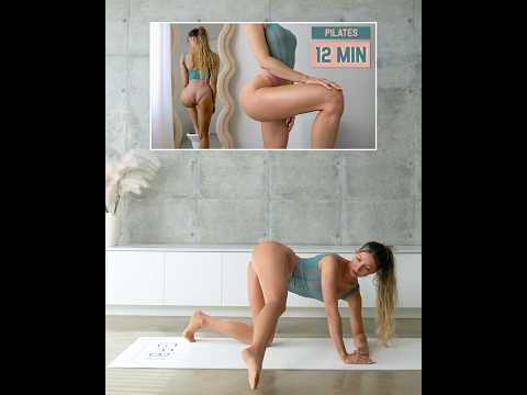 BEST PILATES EXERCISES to Grow Booty Without SQUATS! #glutes #homeworkout #pilates