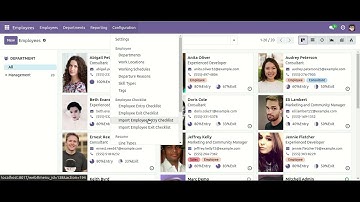 Employee Entry Exit Checklist Odoo