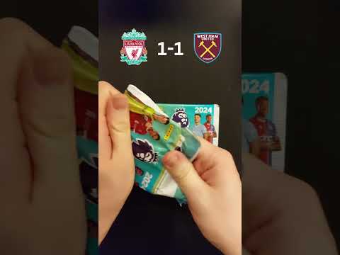 Can I predict LIVERPOOL vs WEST HAM from these packs? CARABAO CUP QUARTER FINAL! #shorts