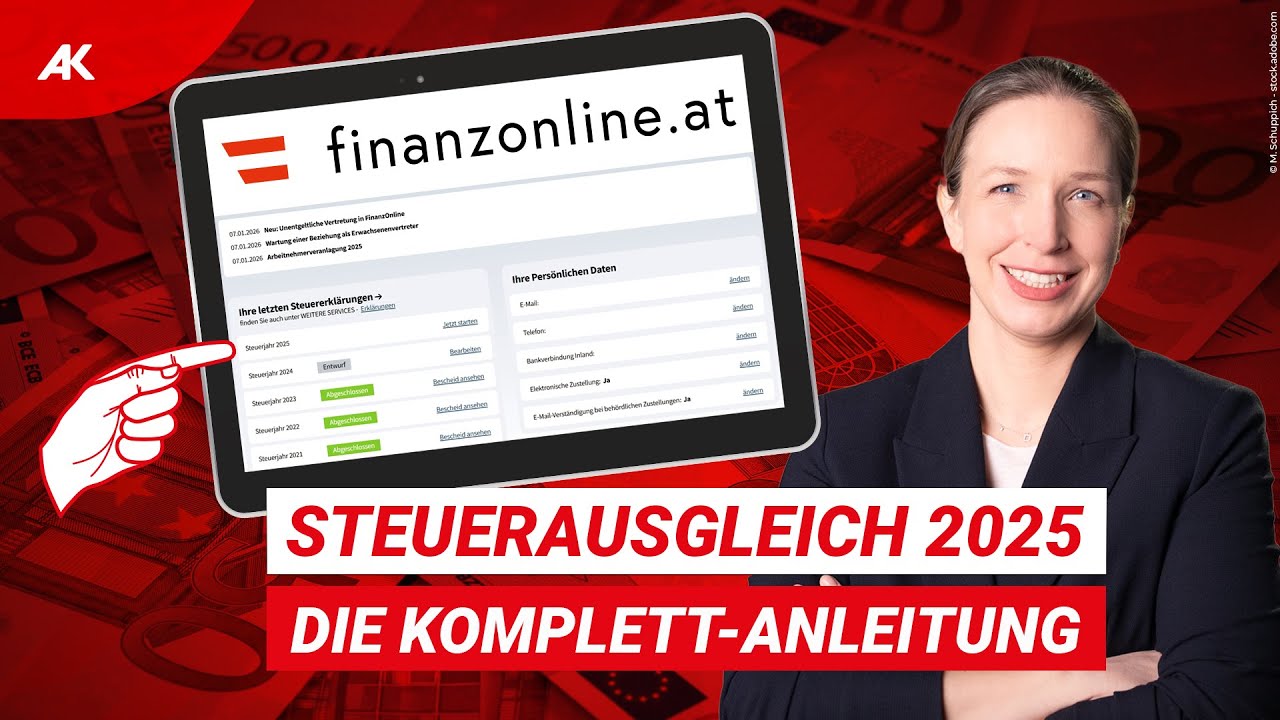 Steuerausgleich 2025: So holst du dir Geld zurück (FinanzOnline Anleitung)