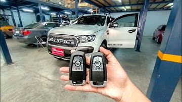 Ford Ranger ติดตั้งปุ่ม push start พร้อมรีโมท smart key
