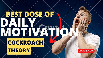 The Psychology Behind the Cockroach Theory of Motivation |  Achieving Success | Motivation