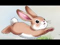 Relaxing Watercolor Animation with Gentle Music | Divine Joy – Rabbit – Leap of Nerve