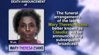 Mary Theresa Evans .