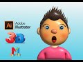 How To Drawing Boy 3D Character EASY Illustration Vector Art