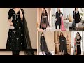 Trending Suit Design 2025 For Girls Black Suit Design Black Colour Dress Design 