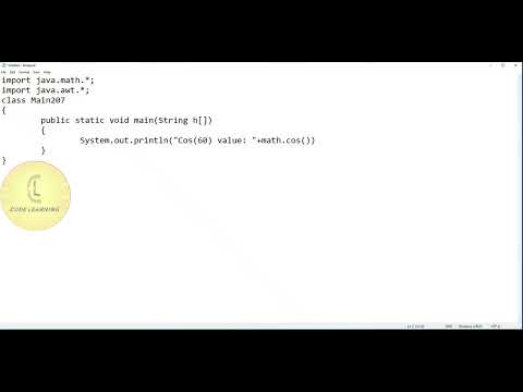 Java | Math 'cos()' | CodeLearning