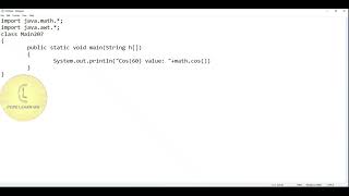 Java | Math 'cos()' | CodeLearning