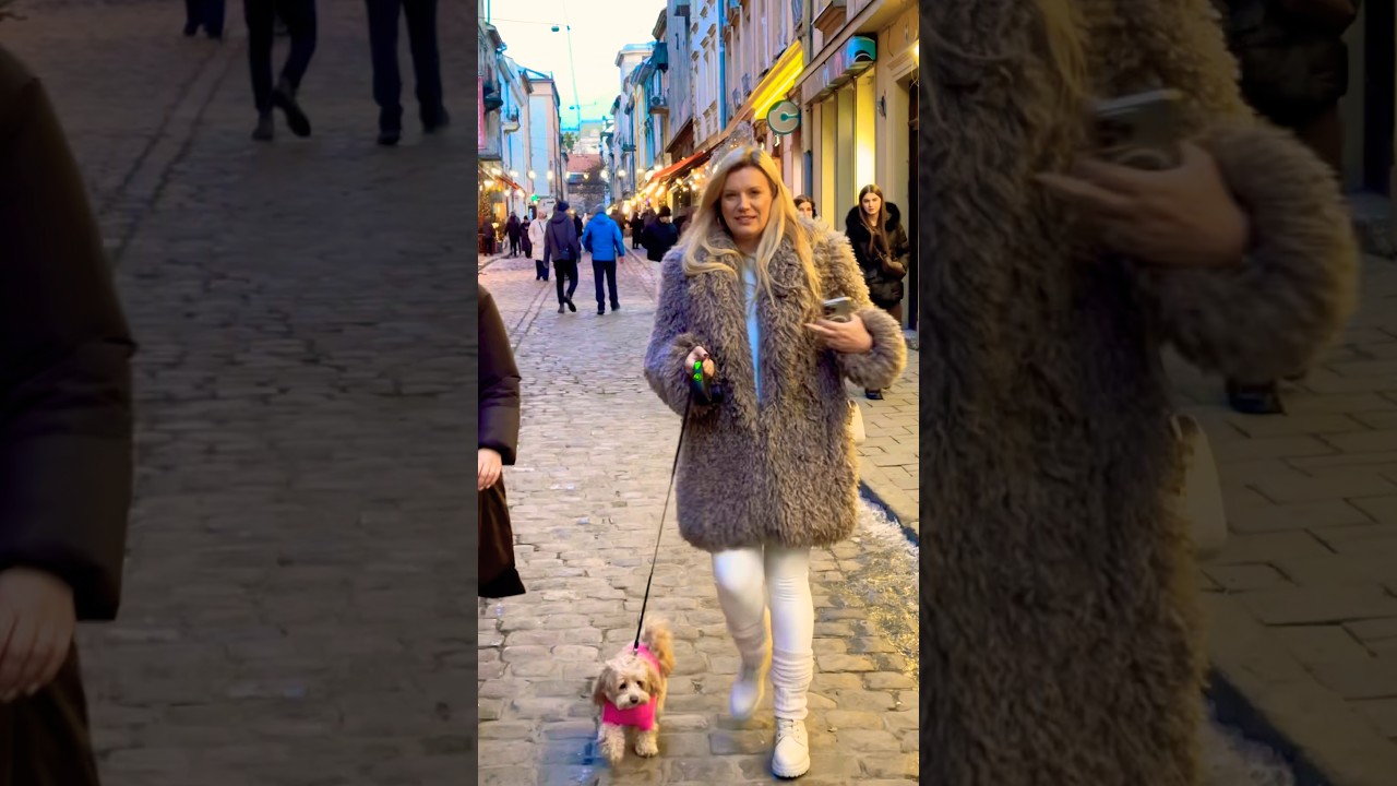 Львів січень, мода, центр. 