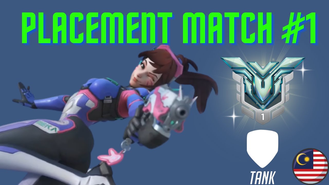 Season 1 Tank Placement match #1 [ OVERWATCH 2 GAMEPLAY ] - YouTube