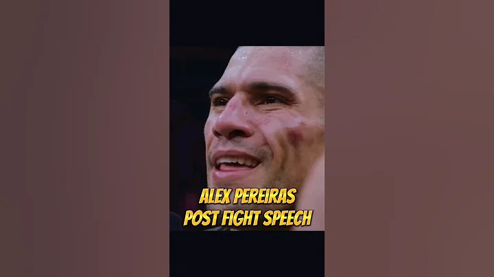 Alex Pereira post fight speech vs Adesanya. #shorts  #ufc