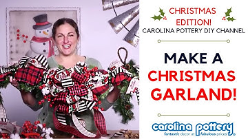Make a Christmas Garland! - Carolina Pottery DIY Tutorial