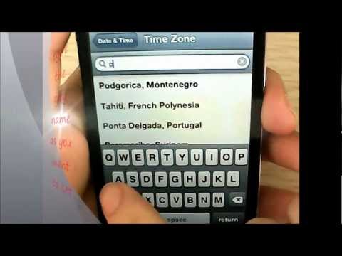 How to change Time Zone on iPhone 4S