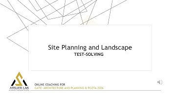 Stormwater Management Problem Solving in Site Planning | GATE Architecture and Planning 2026