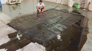 Sewer overflow  lncredible dirty carpet cleaning satisfying ASMR