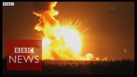 Unmanned rocket explodes LIVE on-air seconds after lift off - BBC News