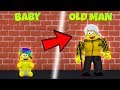 I was a little baby and now i'm an OLD MAN (Roblox Growing Up)