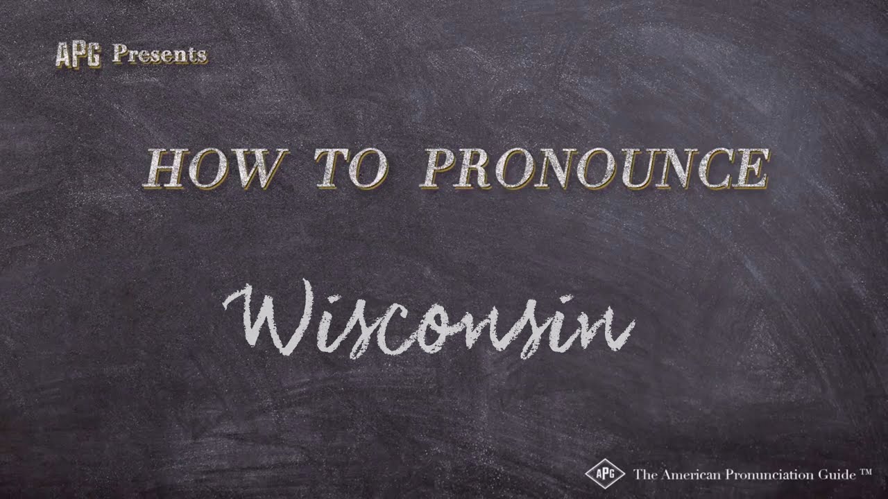 How to Pronounce Wisconsin (Real Life Examples!) YouTube