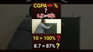 CGPA to % Calculation | How to convert CGPA into percentage
