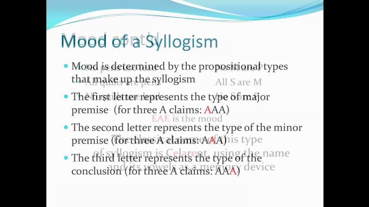 Syllogism, Mood, and Figure