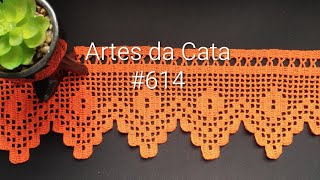 Crochet edging #614 part 02/02 #crochetborder #crochetedging #teatowel #tutorial #diy