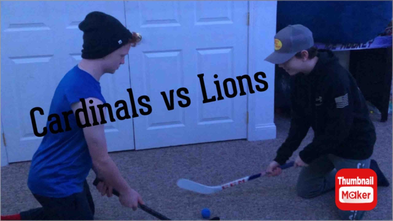 Knee hockey game 1 YouTube