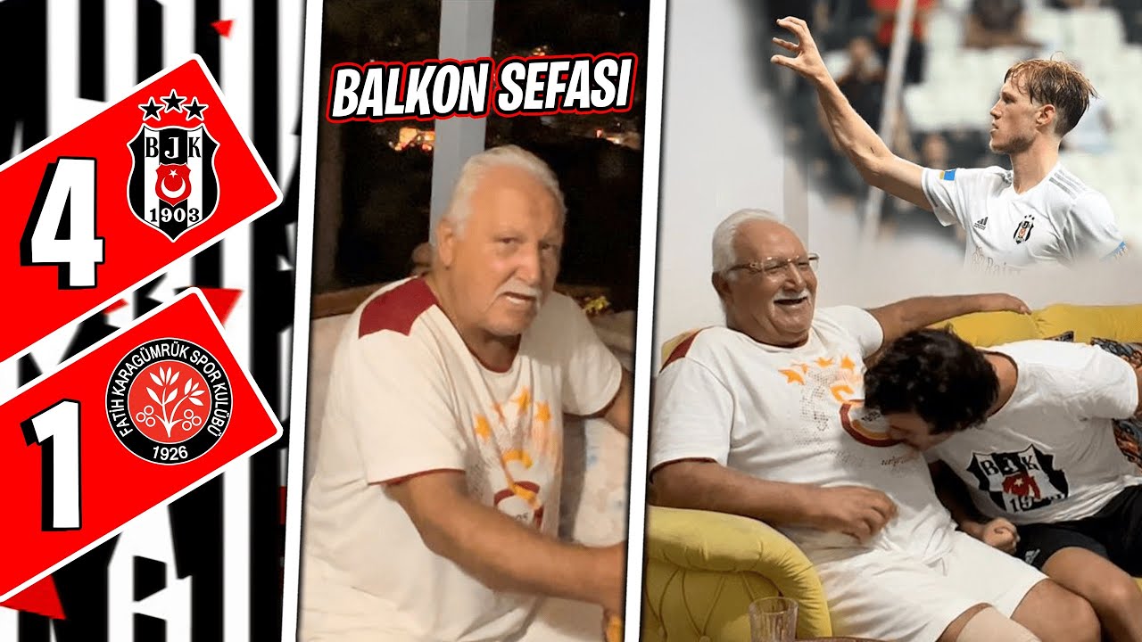 BEŞİKTAŞ 4 KARAGÜMRÜK 1  MÜMTAZ REİS BALKONA ÇIKTI😂
