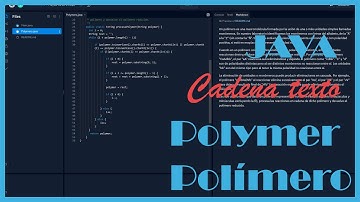 JAVA || 🔤 Polymer usando Cadenas de Texto // ⌨️ Novato Practicando PROGRAMACIÓN