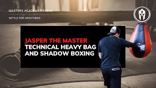 Technical Boxing on Heavy Bag and Shadow Boxing with Jasper the Master screenshot 4