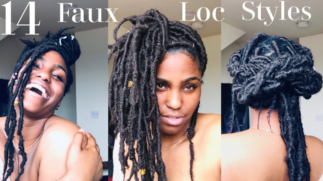 14 Super QUICK and EASY Ways I style my Faux Locs Cute Messy Faux