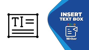 How to add Text Box in Zoho Writer