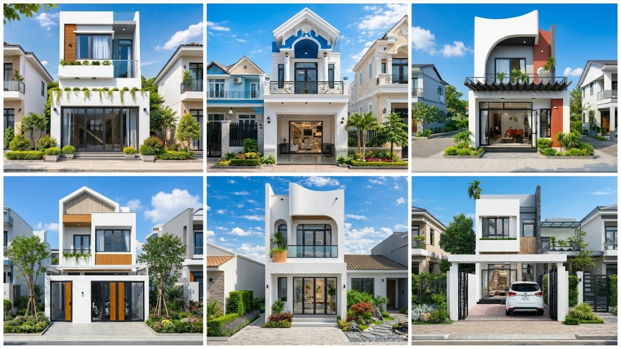 Tổng Hợp 40 Mẫu Nhà 1 Trệt 1 Lầu - Mẫu Nhà 2 Tầng Thiết Kế Hiện Đại 2026 MAU03 #2tang #maunha