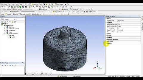 simulation of impeller in ansys fluent setup