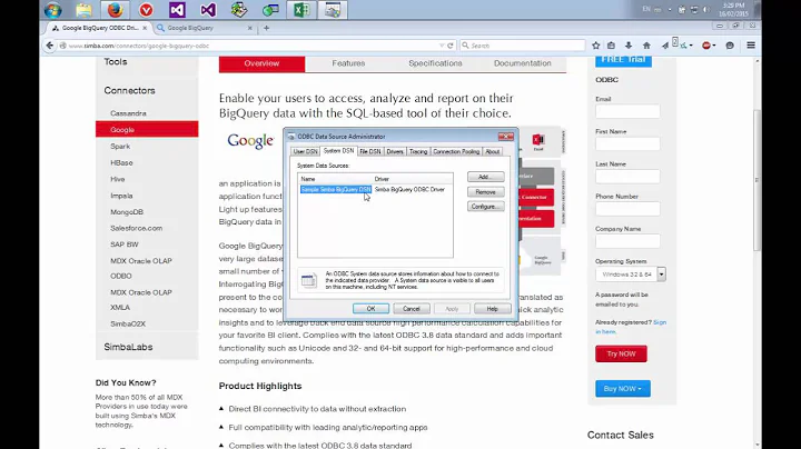 How to Connect Google BigQuery to Microsoft Excel