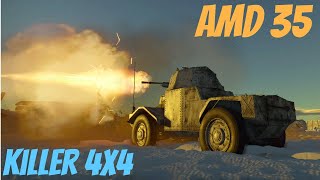 4K UHD-War Thunder Tanks-AMD 35/Panhard 178-Killer 4X4-Gameplay, Tips, and Brief History