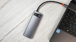 Многофункциональный концентратор Baseus 8-в-1 с поддержкой USB 3.0, HDMI, Dex, Ethernet и PD 100 Вт