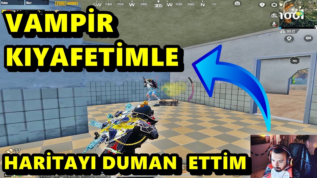 VAMPİR KIYAFETİMİ GİYDİM HERKESE BELA OLDUM ! DRACULA BATUR GAME SOLO SQUAD PUBG MOBİLE