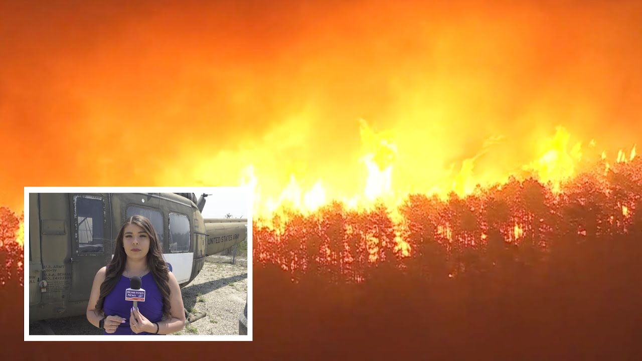 WMBCTV: Air Crews and Firefighters Continue to Battle New Jersey Wildfire